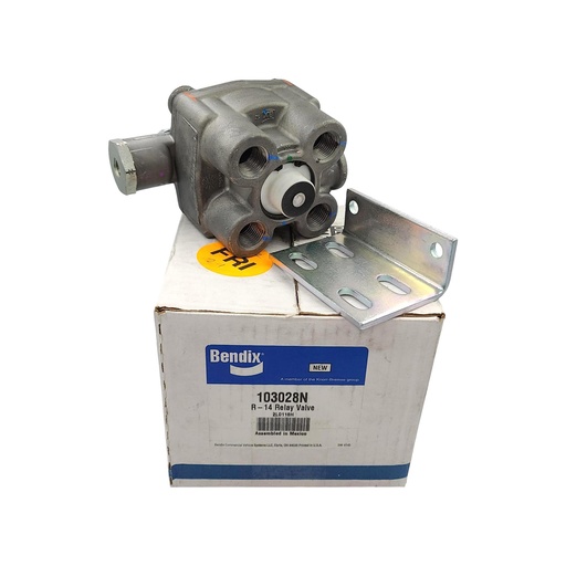 [J4-KSEU-3P9U] BENDIX R-14 UNIVERSAL BRAKE RELAY VALVE - 103028N