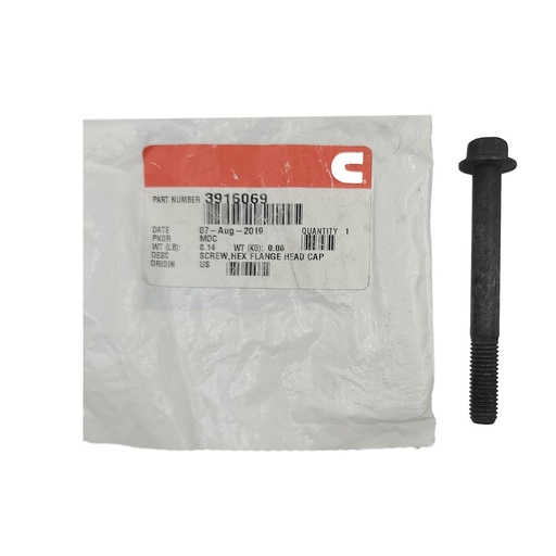 New OEM Genuine Cummins  SCREW,HEX FLANGE HEAD CAP 3916069