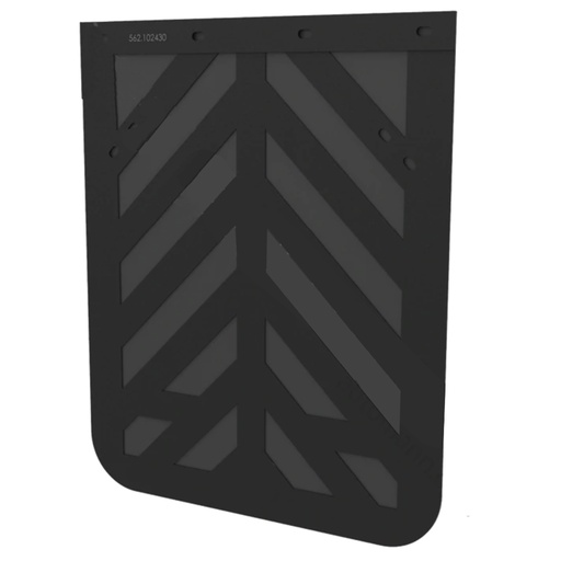 [SX-6ZKA-5L42] Mud Flap Standard  562.102430   Rubber 24in x 30in x 3/16in Thick Chevron Style