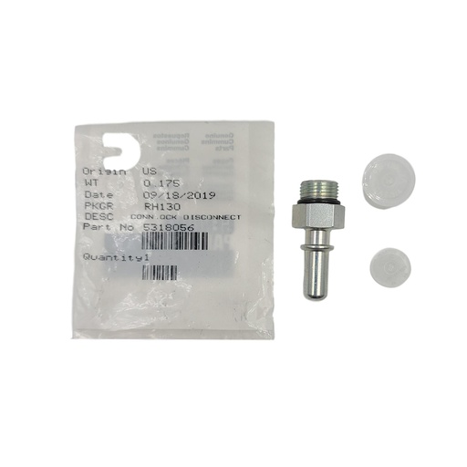 New OEM Genuine Cummins  CONNECTOR,QCK DISCONNECT 5318056