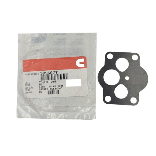 New OEM Genuine Cummins  GASKET,FUEL PUMP 3096077