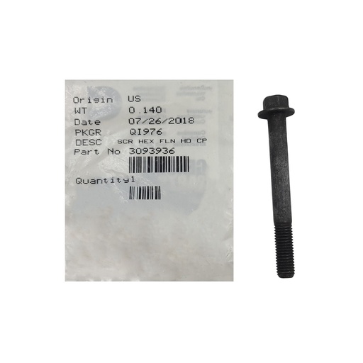 New OEM Genuine Cummins SCREW,HEX FLANGE HEAD CAP 3093936