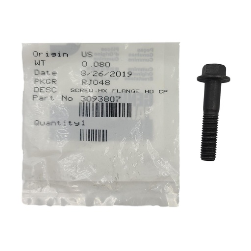 New OEM Genuine Cummins  SCREW,HEX FLANGE HEAD CAP 3093807