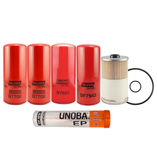 VOLVO OIL CHANGE KIT, B7700, PF7930, BF7943, B7685, FREE GREASE