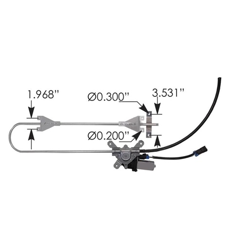Window Regulator LH Kenworth  HLK2507   R211010