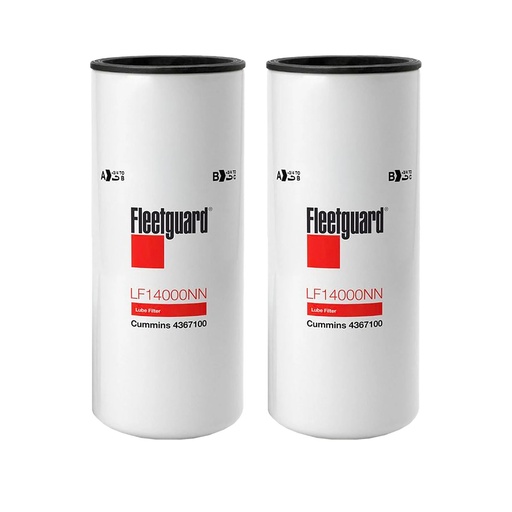[XG-OX6E-JHLK] FleetGuard Oil Filter LF14000NN  4367100 *(PACK OF 2)*