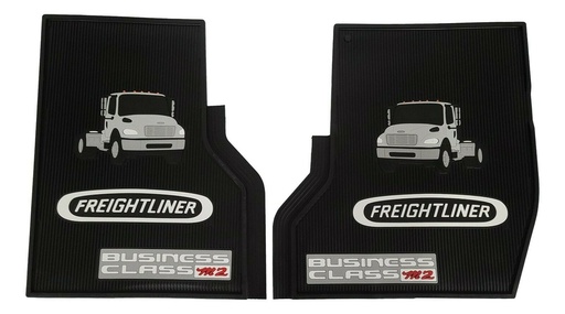 Freightliner Business Class 1/4" Thick Rubber Vinyl Front Floor Mats-Set  PDT M2