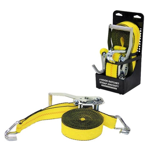 J-Hook Ratchet Strap 2inX30ft Display Pk   573.A230JH-DP