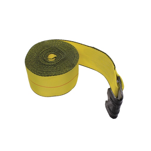 [R8-5FRL-46CV] Flat Hook Winch Strap 4in X 35FT   573.D435FH