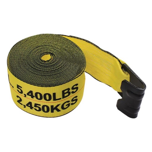 Flat Hook Winch Strap 4in X 40FT   573.D440FH    LCW440FH