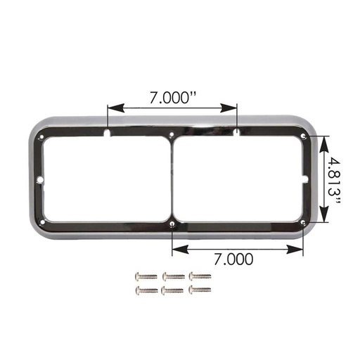 Headlamp Bezel LH & RH Kenworth 564.59045 16-07538 320483 3-2048-3 RKLB001