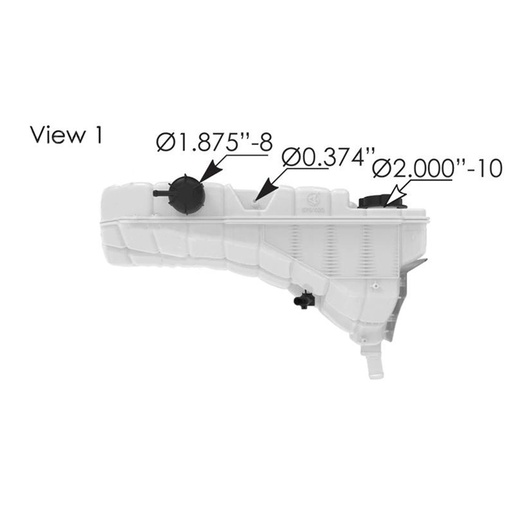 [PW-JEGZ-ZU3G] Coolant Reservoir Peterbilt  509.550  575.1023   N5346001  509.550