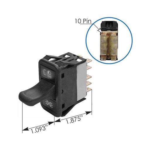 Headlamp Switch Freightliner 577.46504 A06-30769-010 A0622523010 A0630769010