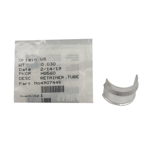New OEM Genuine Cummins  RETAINER,TUBE 4907445