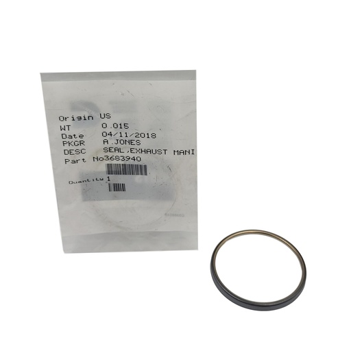 New OEM Genuine Cummins SEAL,EXHAUST MANIFOLD  3683940