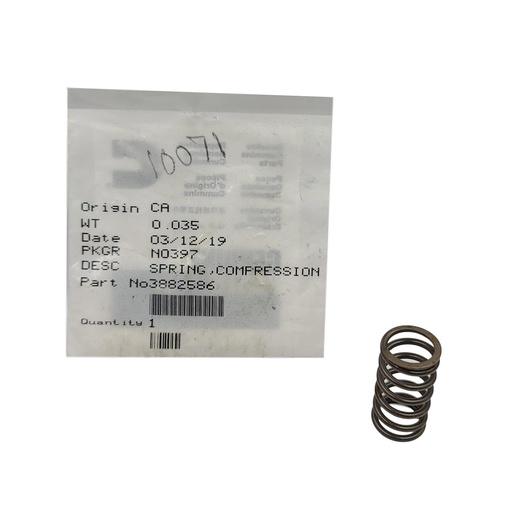 New OEM Genuine Cummins SPRING,COMPRESSION 3882586