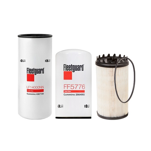 CUMMINS OIL CHANGE KIT  LF14000, FF5776, FS36401