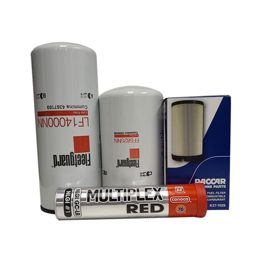 [KGAKIT-11] CUMMINS OIL CHANGE KIT LF14000, FF5825, K37-1029, FREE GREASE