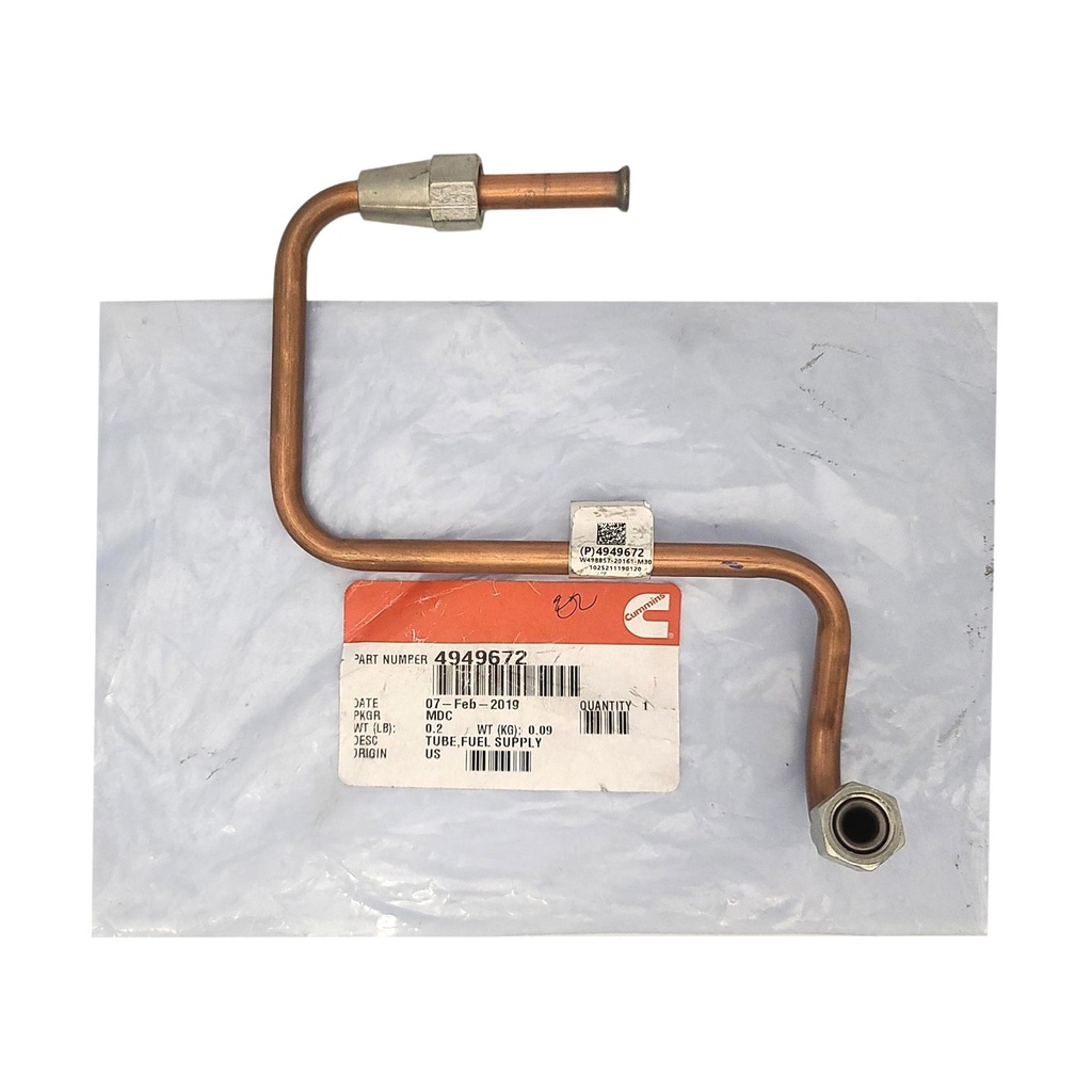 OEM CUMMINS TUBE,FUEL SUPPLY 4949672 | KAHGO Truck Parts