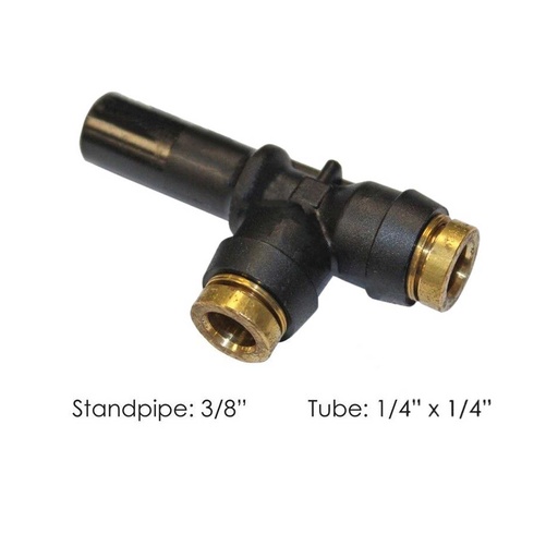 PLC Standpipe Run Tee 1/4 X 1/4 X 3/8in  177.115144C 177.12C5144C