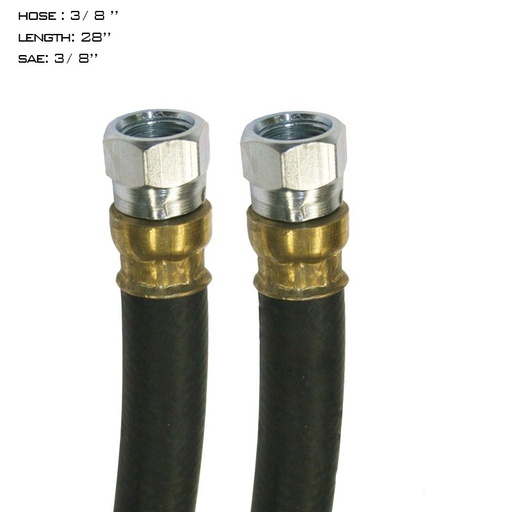 [0P-LOXW-UYQX] Air Hose Assy 3/8in 3/8in SAE Swl-28in L   177.7428 16145SW28
