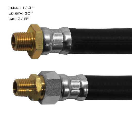 [8E-QF9N-VBHH] Air Hose Assy 1/2IDx3/8NPTx20IN 	KG28227 177.7820 E858220BK