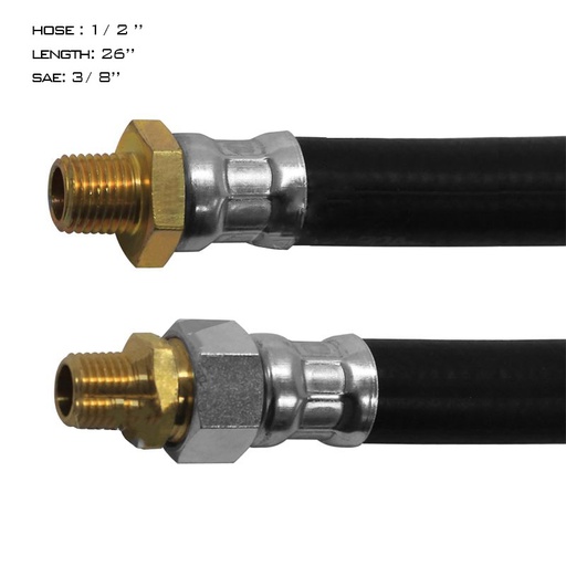 [XQ-TFAI-HNUC] Air Hose Assy 1/2IDx3/8NPTx26IN 177.7826  	E858226BK