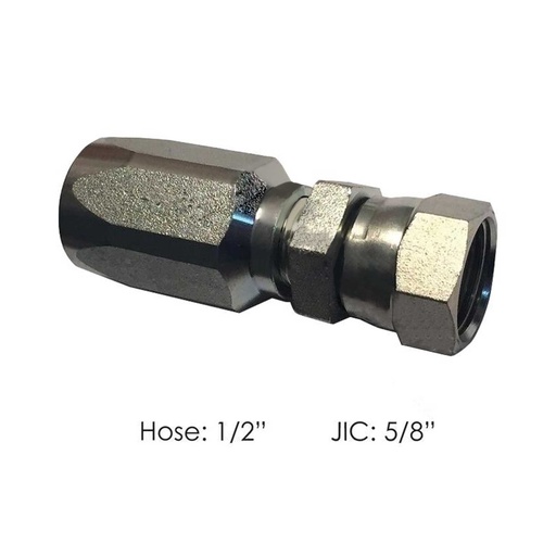 Hose End 1/2in X 5/8in JIC Female 177.7721010  	206201010