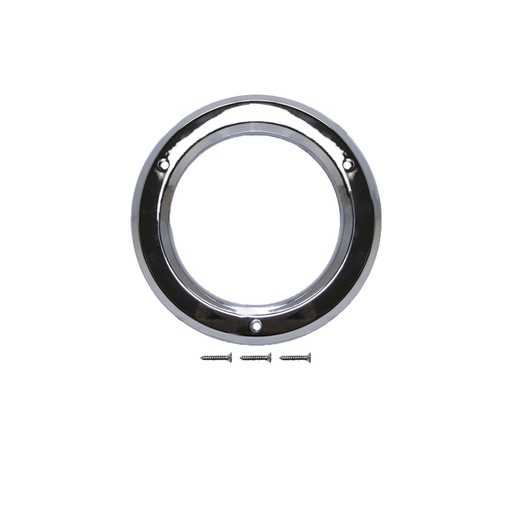 Light Bezel 4in Chrome Plastic  562.BZ40C