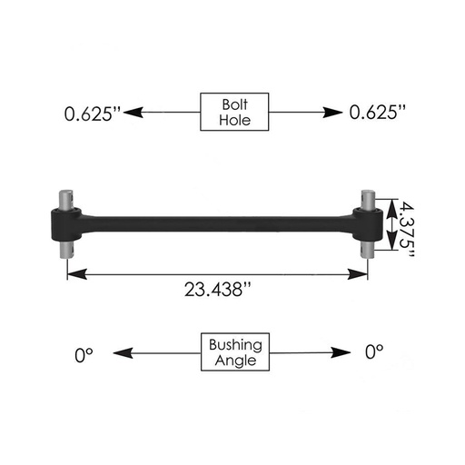 [TX-TI7D-AB3Q] Narrow Rod 23.438in Hendrickson  TMRN847  62000-595 62000595