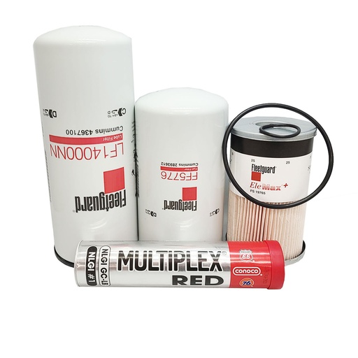 [KGAKIT-21] CUMMINS OIL CHANGE KIT LF14000NN, FF5776, FS19765, FREE GREASE