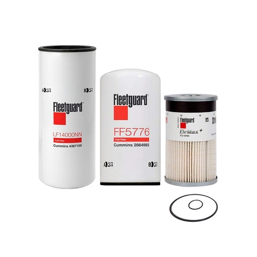 [5T-Z8BF-CL21] CUMMINS OIL CHANGE KIT LF14000NN, FF5776, FS19764