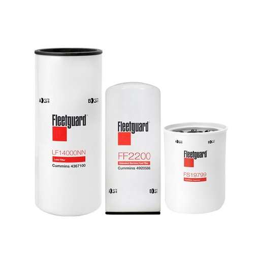 CUMMINS OIL CHANGE KIT LF14000NN, FF2200, FS19799