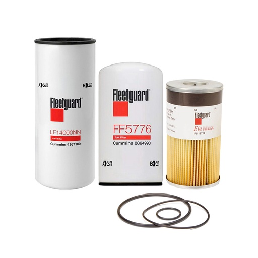 CUMMINS OIL CHANGE KIT LF14000NN, FF5776, FS19729