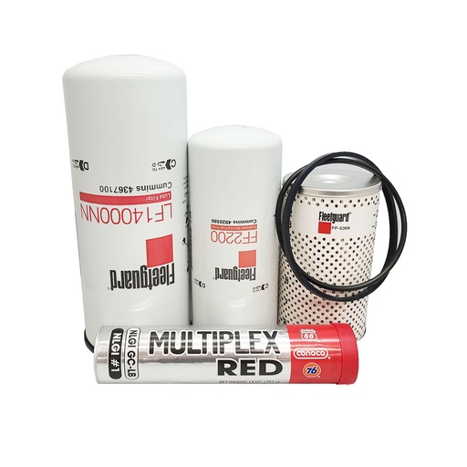 [KGAKIT-2] CUMMINS OIL CHANGE KIT LF14000NN, FF2200, FF5369, FREE GREASE