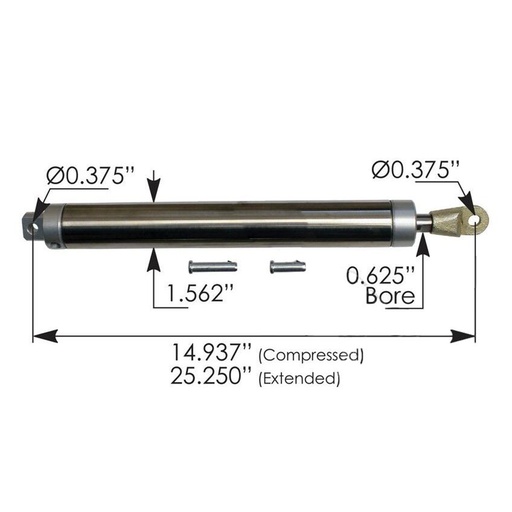 [37-ATF7-9PNS] Air Cylinder and Hardware Jost 502.757  KP7501505 SK7501505