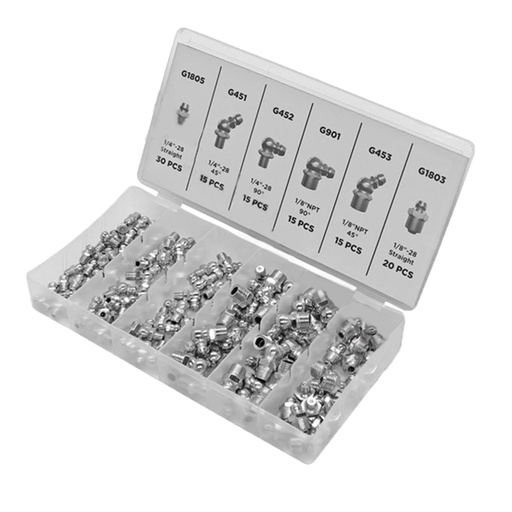 Grease Fitting Asst Kit SAE 110pc   562.HK110SG