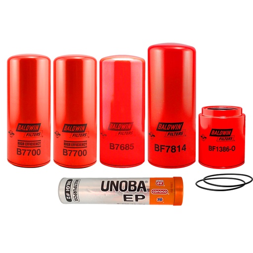 VOLVO OIL CHANGE KIT, B7700, BF1386-O, B7685, BF7814, FREE GREASE