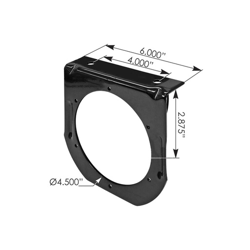 Light Bracket 4in Round  571.BK40    43572