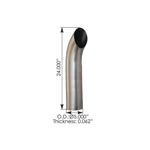 [0M-ZO77-H05Z] Aluminized Stack 24in Length 5in OD 562.U5524SA J024750 42543