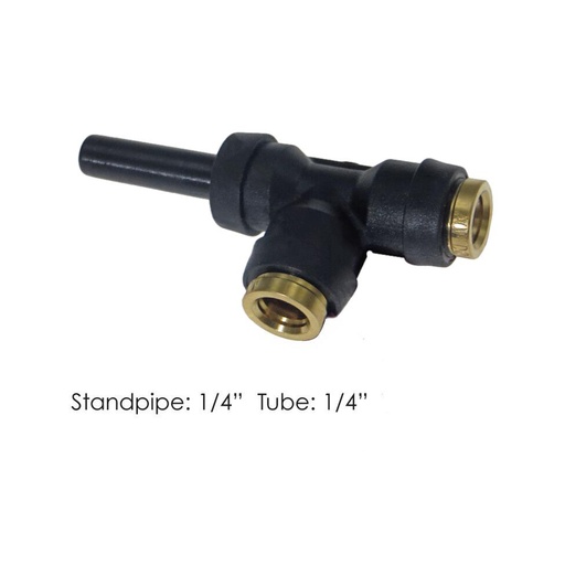 PLC Standpipe Run Tee 1/4 X 1/4 X 1/4in   177.12C5144B 371PTCSP44