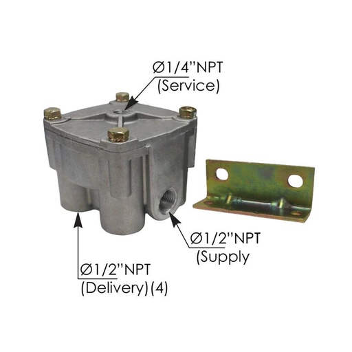 R-12 Type UNIVERSAL BRAKE RELAY VALVE 170.065181   065181