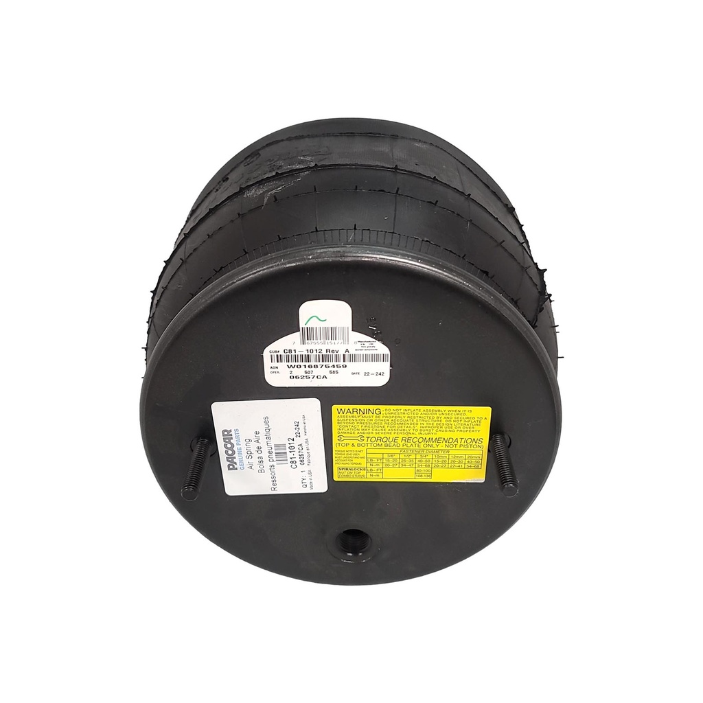 OEM Paccar Kenworth Air Spring C81-1012 AS9069 HDV9069 OEM Paccar Kenworth Air Spring C81-1012 AS9069 HDV9069