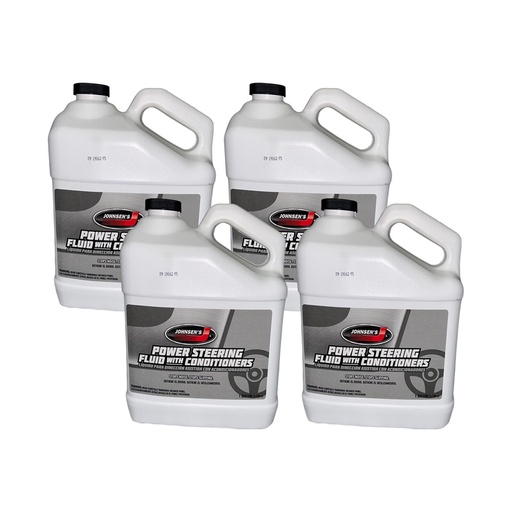Johnsen's 4611 Power Steering Fluid with conditioners- 1 Gallon (4pack)