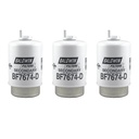 Fuel Water Separator Filter-Filter Baldwin BF7674-D (Pack of 3)