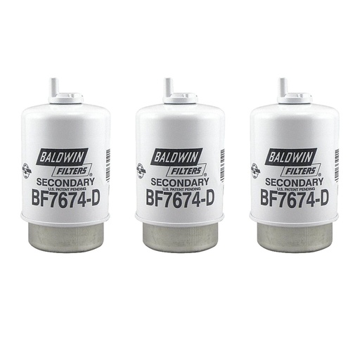 Fuel Water Separator Filter-Filter Baldwin BF7674-D (Pack of 3)
