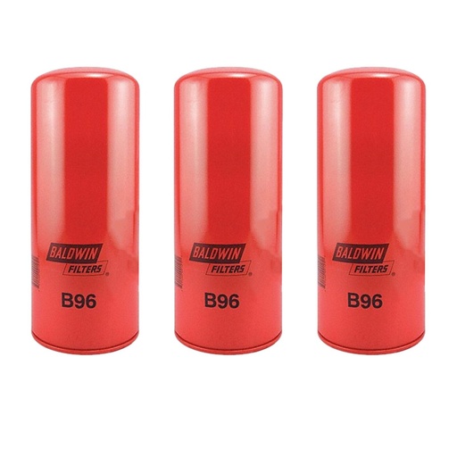 Engine Oil Filter Baldwin B96 (Pack of 3)