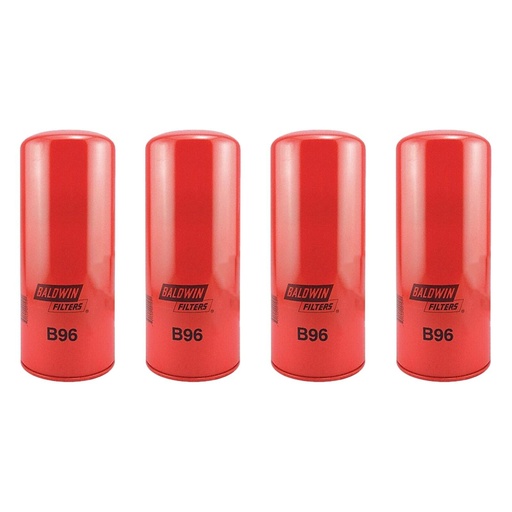 Engine Oil Filter Baldwin B96 (Pack of 4)