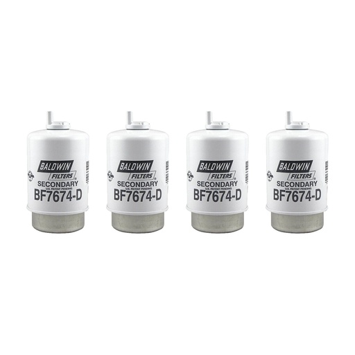 Fuel Water Separator Filter-Filter Baldwin BF7674-D (Pack of 4)