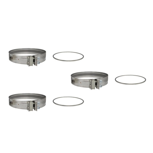 X3 DPF Filter Clamp &Gasket DETROIT DD13 DD15 KP201 A6809950302 A6804910480